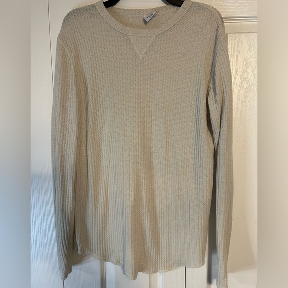 Waffle knit long sleeve tshirt - Picture 1 of 3